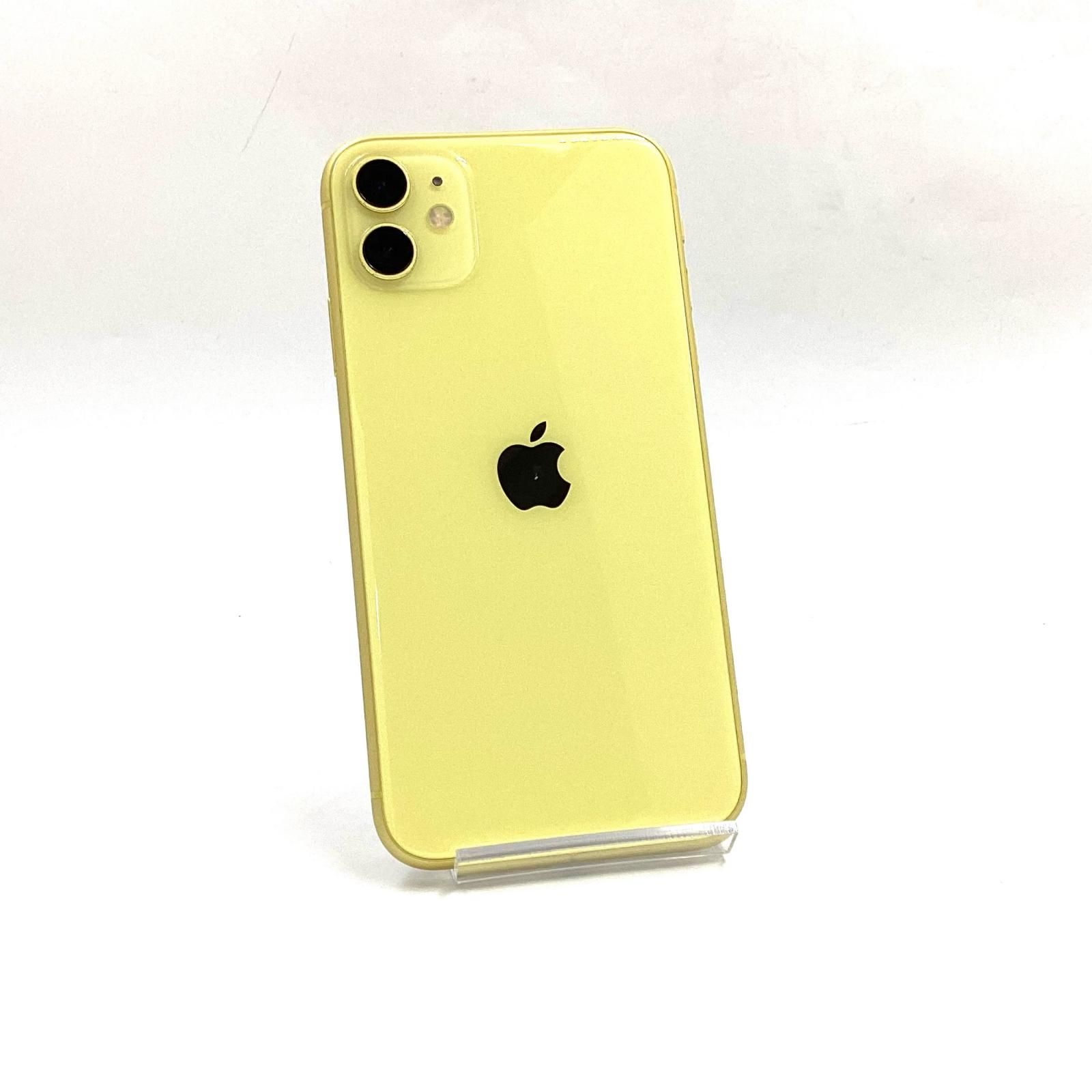 0 128GB iPhone イエロー SIMフリー Apple 64GB 白ロム - 本体 スマホ 