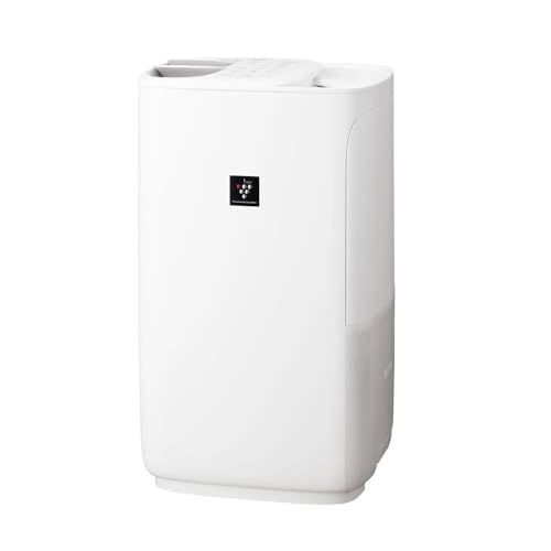 シャープ ハイブリッド式 加湿器 HV T 75 W どっちも給水 ハイパワータイプ プラズマクラスター Ag イオン タンク容量 4 L ホワイト系po
