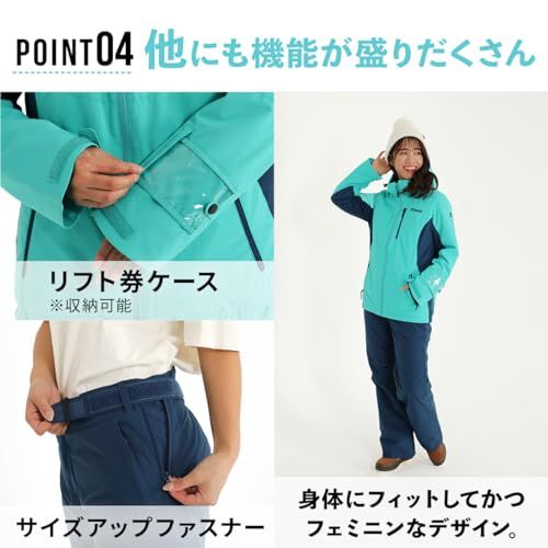 NNOUM（ノアム） スキーウェア レディース 上下セット 動きやすい