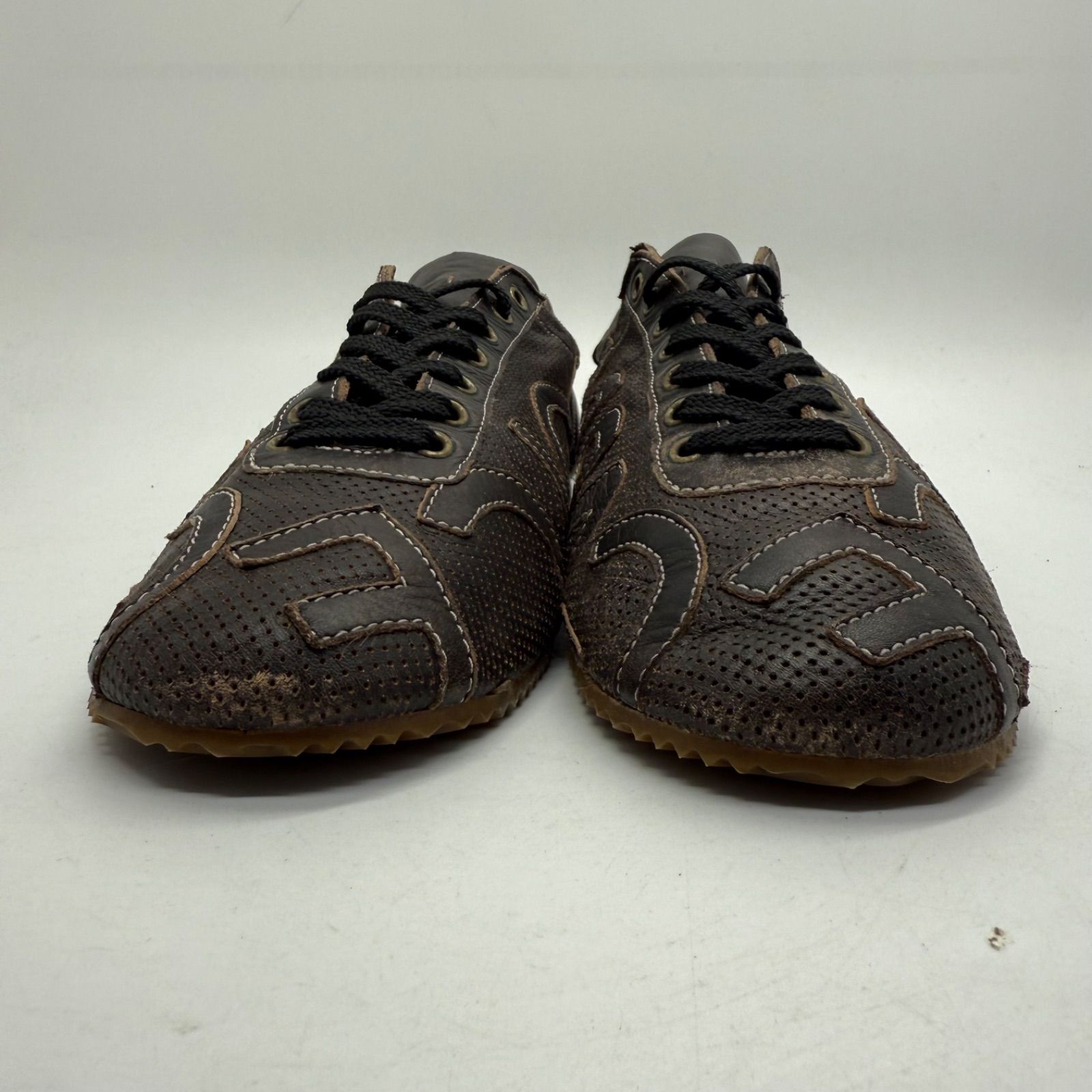 DOLCE&GABBANA D&G grunge archive punching leather shoes CA00100