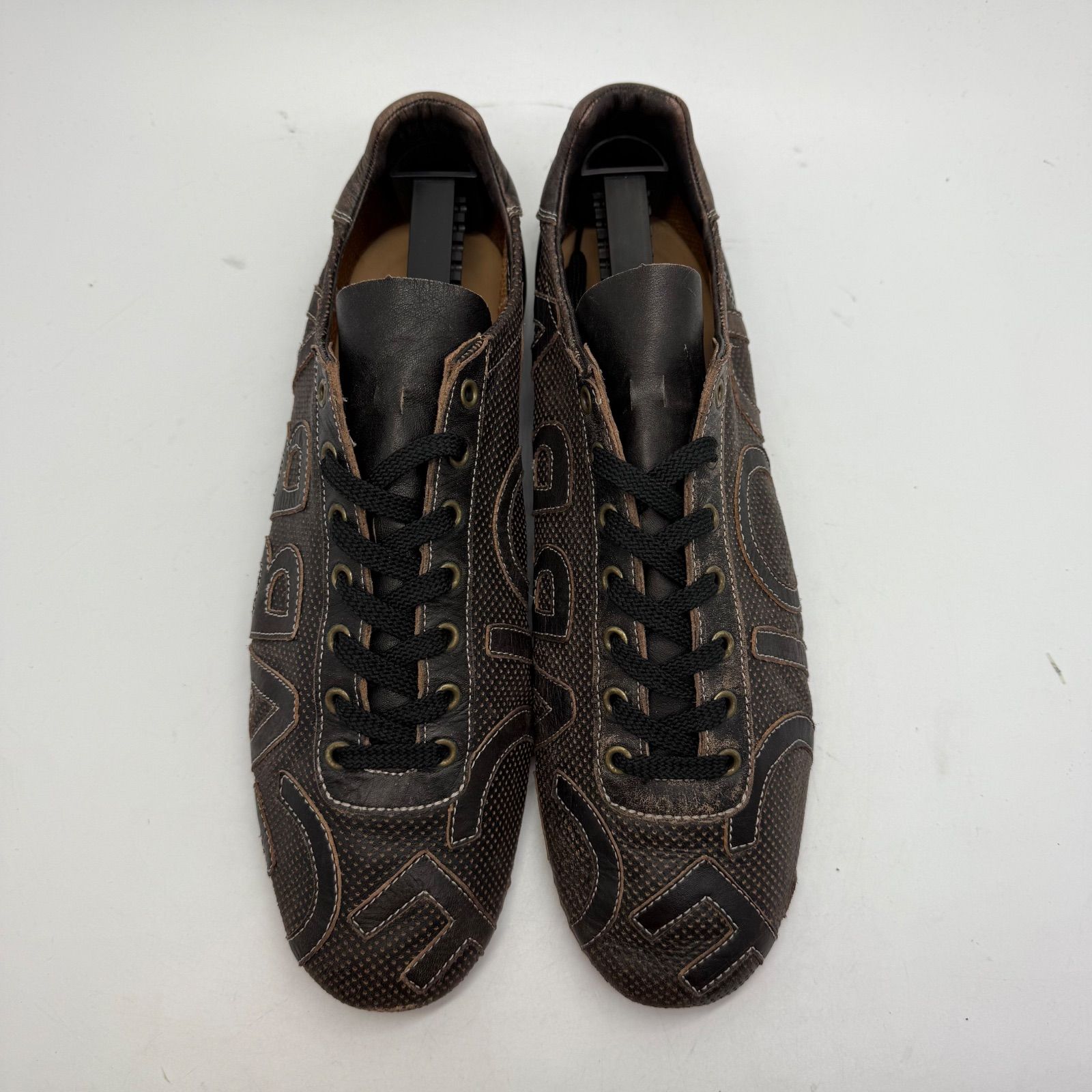 DOLCE&GABBANA D&G grunge archive punching leather shoes CA00100