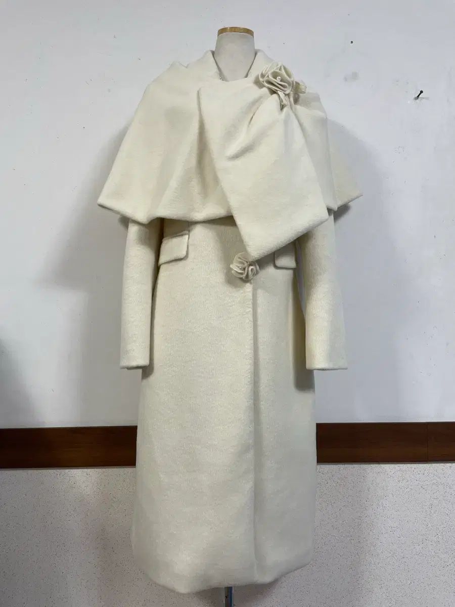 新 N 5867 ケープ テーラード ロング コート セット マキシ シャーリング