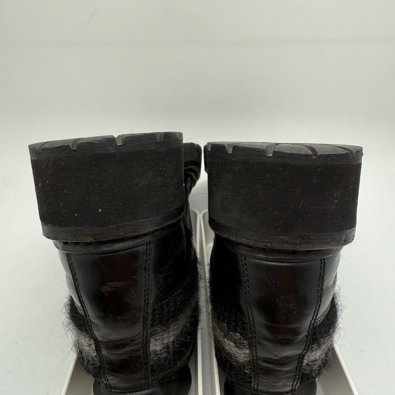 NUMBER (N)INE 00s 07aw LOVE GOD MURDER Leather trekking boots 8 