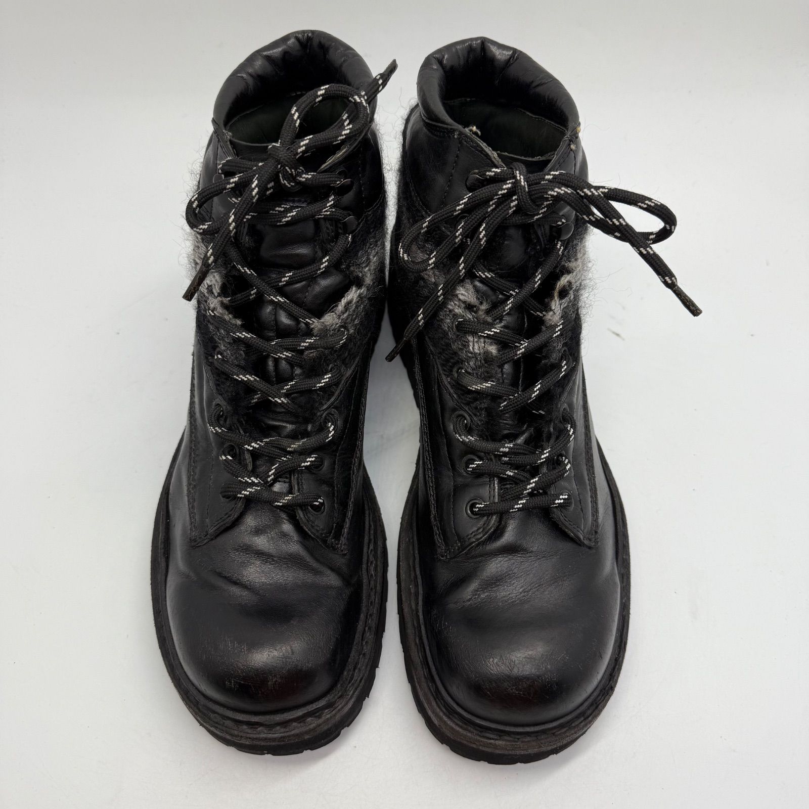 NUMBER (N)INE 00s 07aw LOVE GOD MURDER Leather trekking boots 8