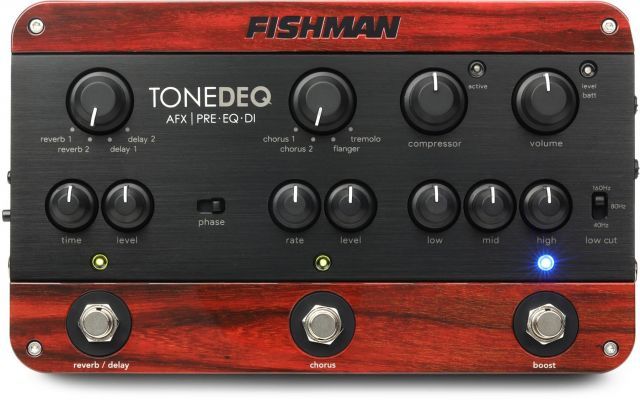 FISHMAN FX ToneDEQ AFX Preamp EQ and DI with Dual Effects