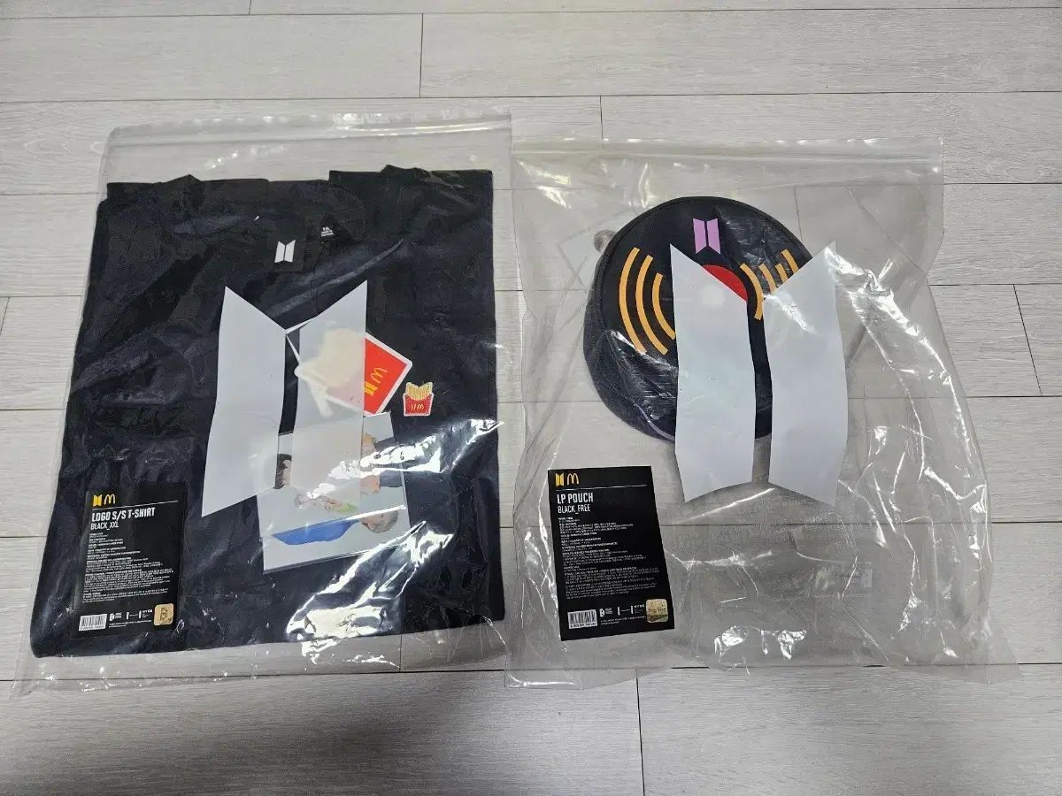 BTS マクドナルド コラボ Tシャツ LPポーチ
