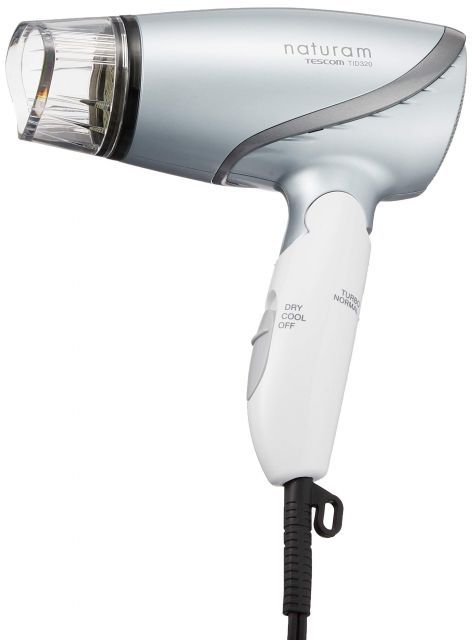 テスコム TESCOM ドライヤー マイナスイオン付 naturam シルバー TID 320 S