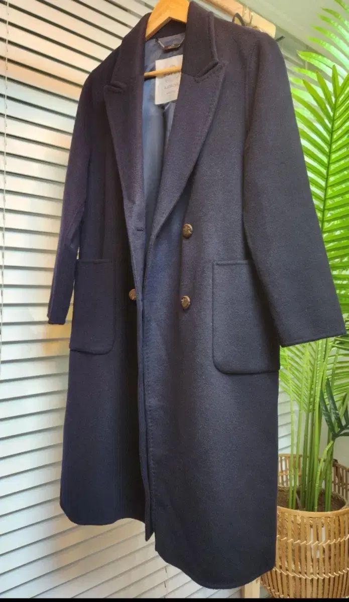 ア テストーニ カシミアコート 55 66 ディープネイビー