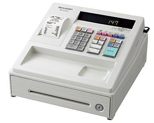 シャープ 電子レジスタ 8部門 ホワイト系 XE A 147 W
