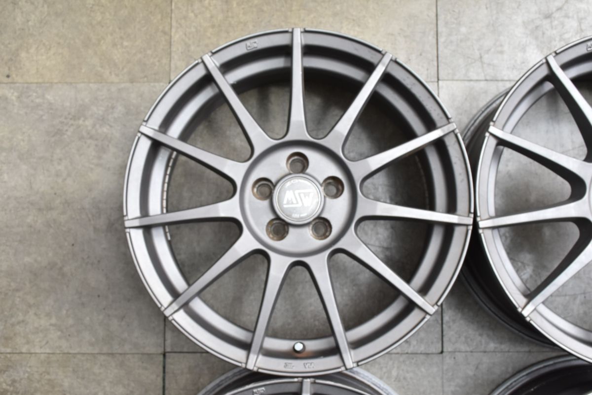  スタッドレス用等に MSW 85 II 17 in 7 J 40 PCD 100 ハブ径57 1ｍｍ 球面座 4本 VW ポロ Cross アウディ A 1スポーツバック 17インチ ホイール