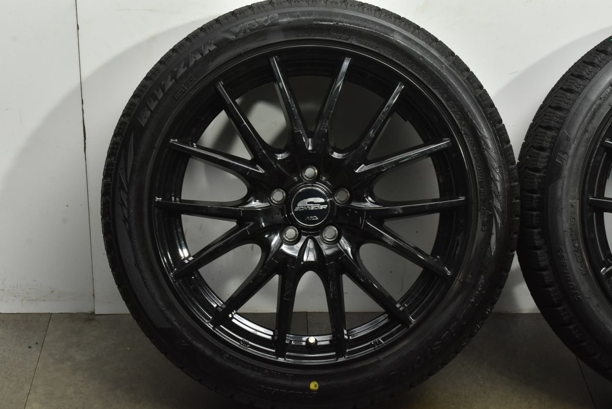  バリ溝 シュナイダー 17 in 7 J 50 PCD 100 ブリザックVRX 2 215 45 R レクサスCT 200 h プリウス カローラスポーツ レガシィ インプレッサ 17インチ タイヤ ホイールセット