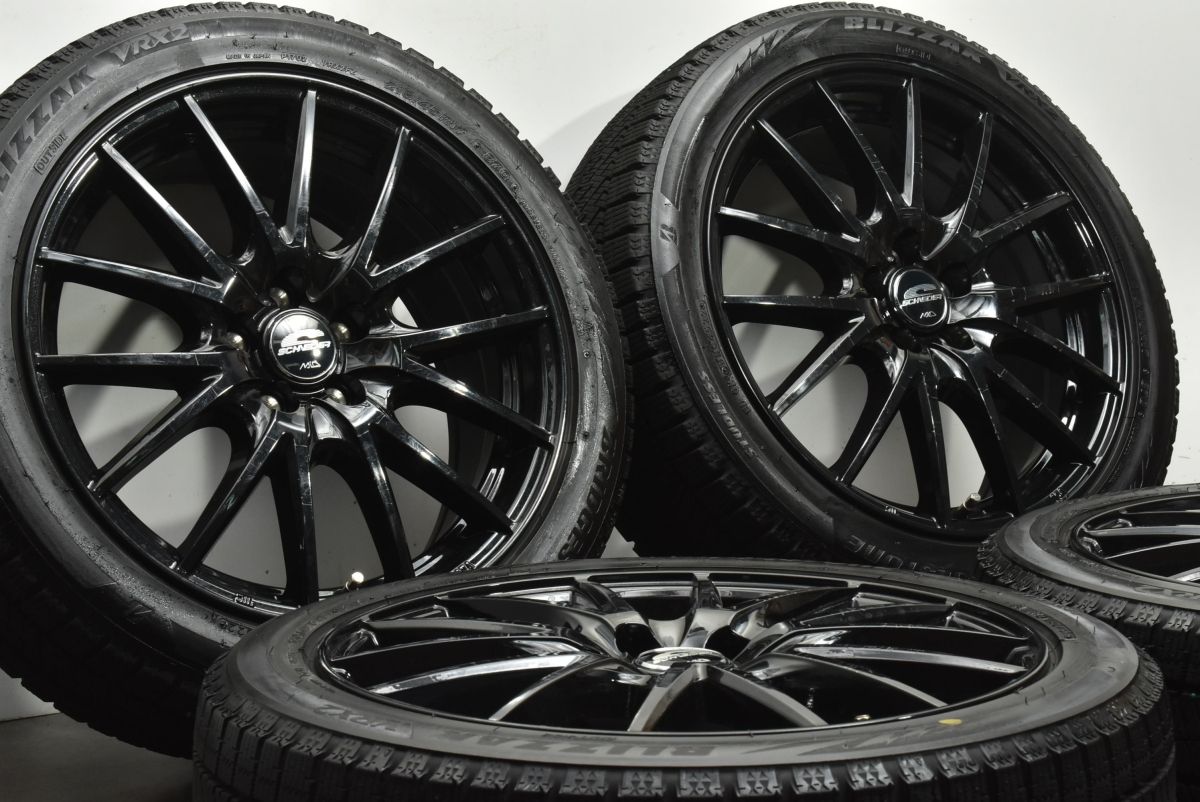 バリ溝 シュナイダー 17 in 7 J 50 PCD 100 ブリザックVRX 2 215 45 R レクサスCT 200 h プリウス カローラスポーツ レガシィ インプレッサ