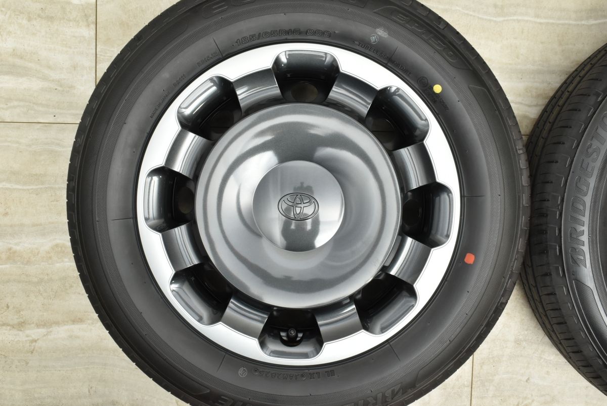  製 新車外し品 トヨタ 10系 シエンタ Z 15 in 5 J 45 PCD 100 ブリヂストン エコピア EP 150 185 65 R バリ溝 15インチ タイヤ ホイールセット