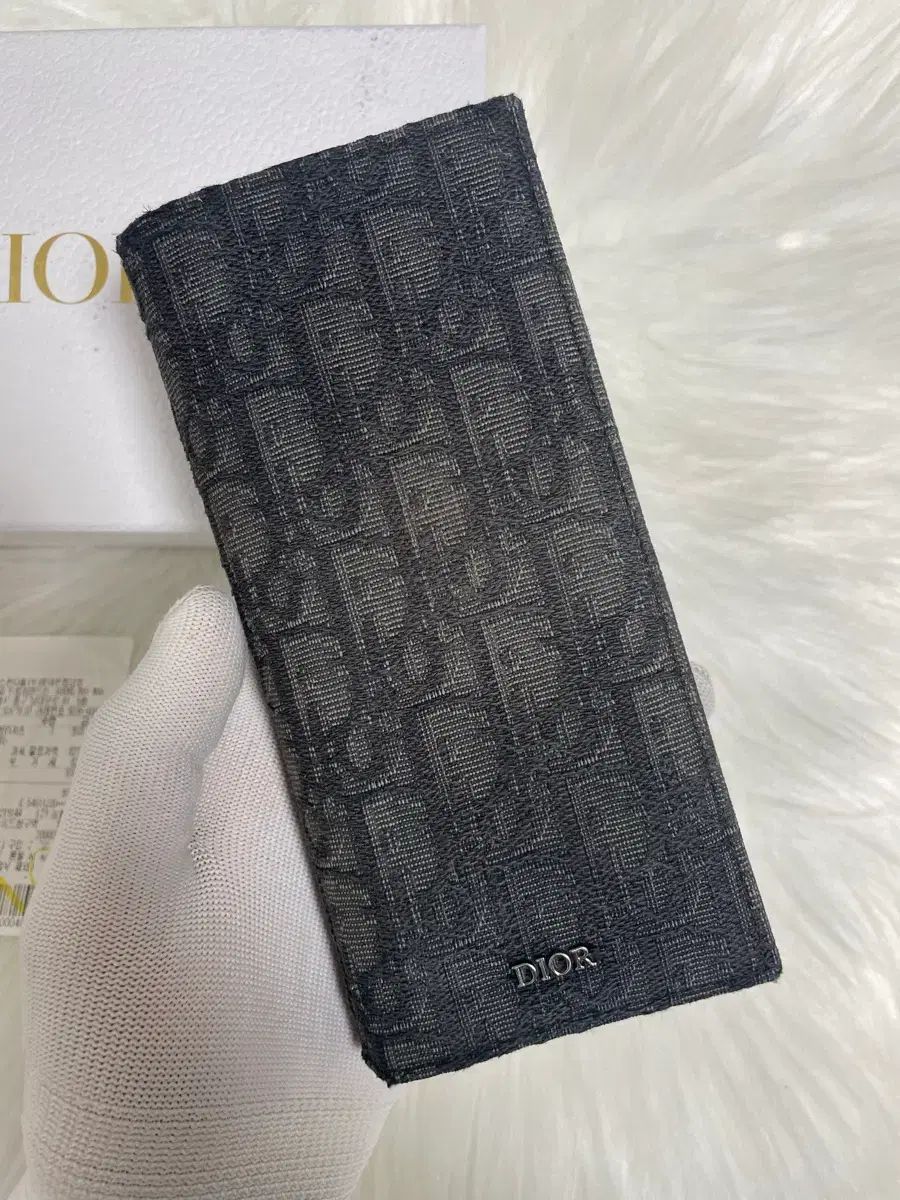 Dior オブリーク ジャカード ブラック 長財布