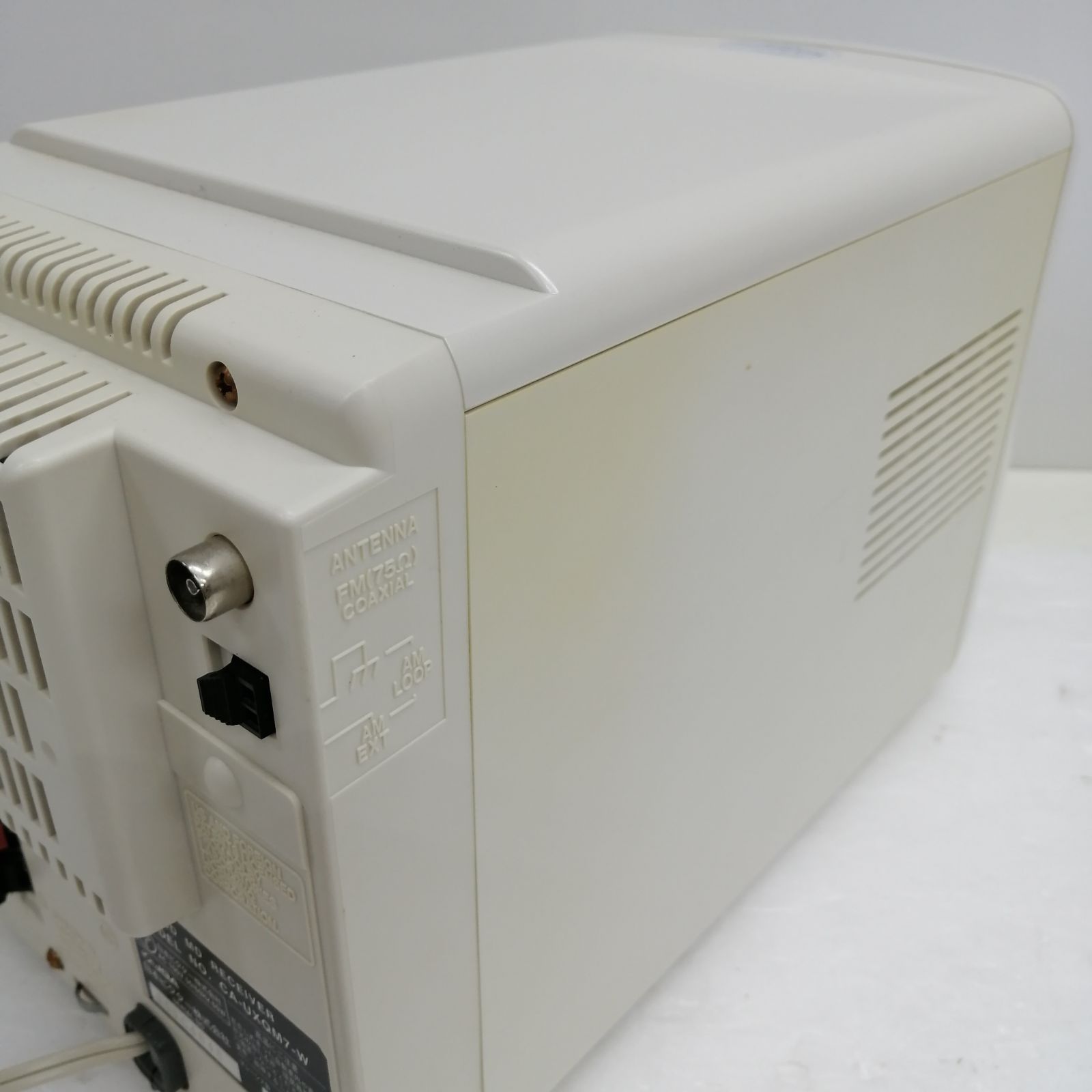  動作品 Victor CD MDコンポ UX QM 7 W ミニコンポ ラジオ コンポ