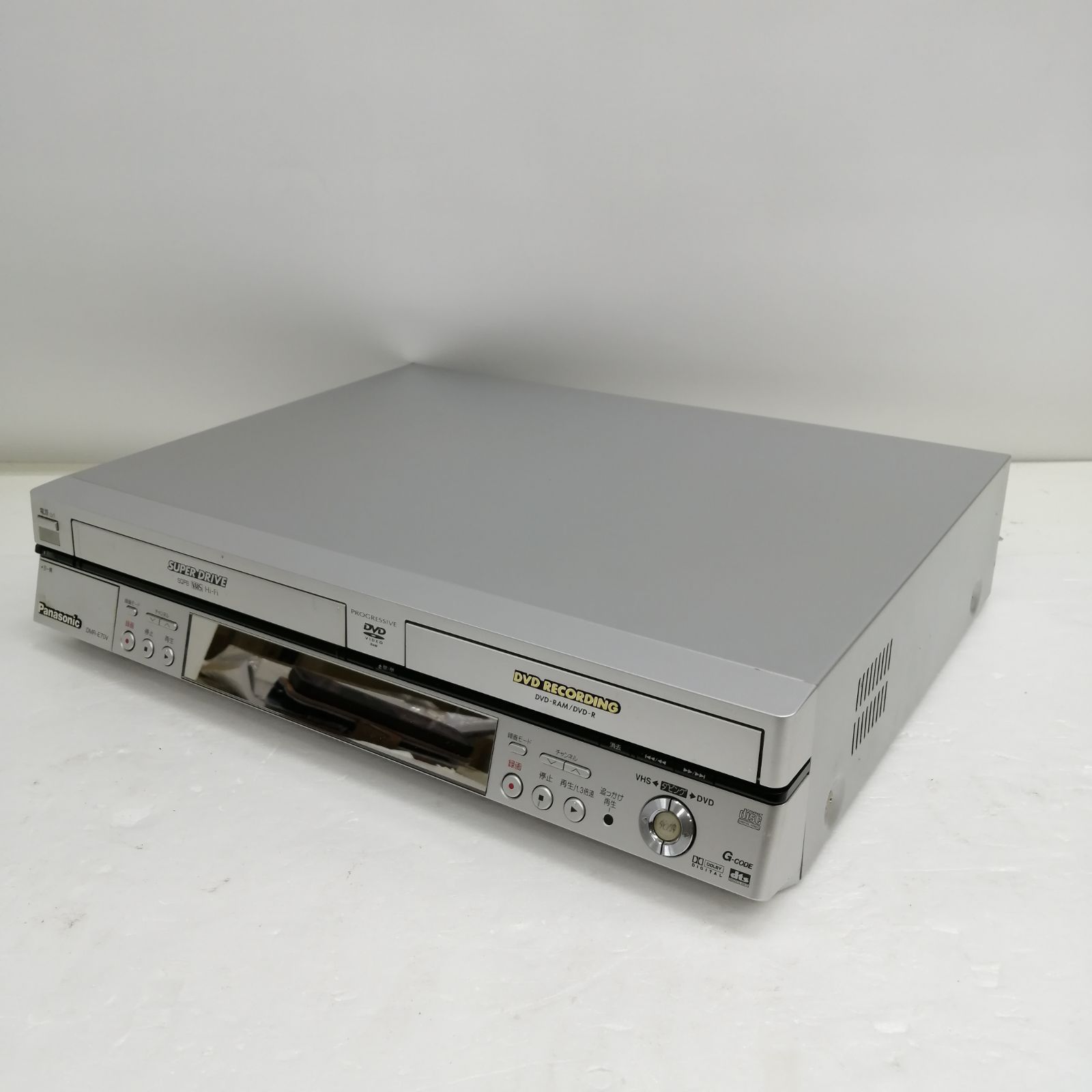 ジャンク】Panasonic ビデオ、DVDプレイヤー dmr-e70v - メルカリ