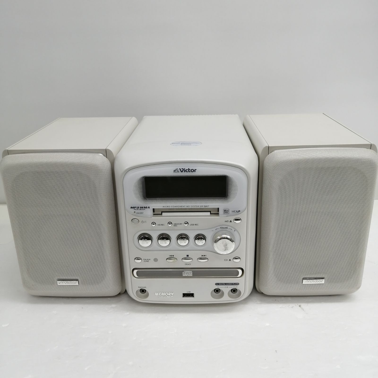 動作品 Victor CD MDコンポ UX QM 7 W