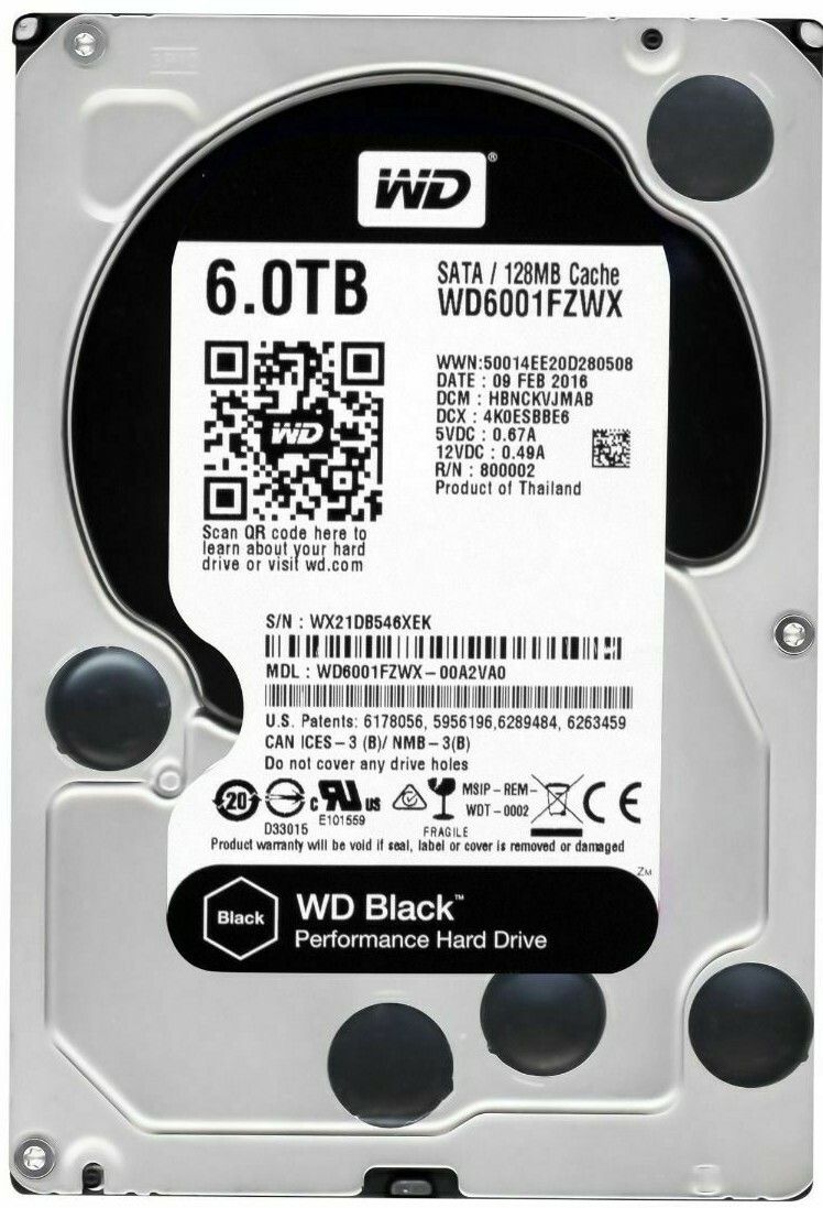 内蔵HDD 3.5インチ 6TB 7200rpm 128MB SATA600 NB36000SA二個セット