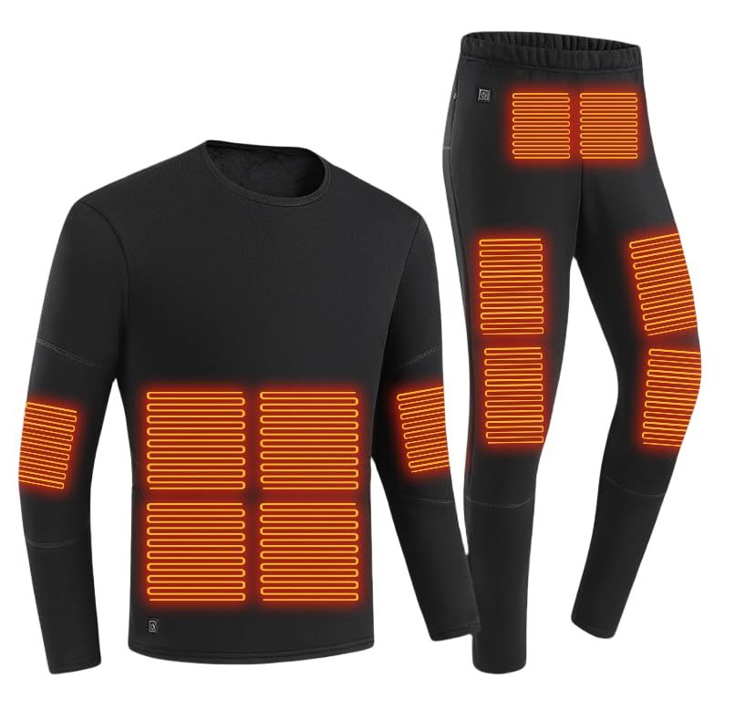 電熱インナーセット ヒートインナーセットメンズ28か所電熱ヒーターヒートトップスヒートパンツ 上下セット裏起毛USB加熱ウェア電熱ウェア 防寒長袖インナー 水洗い可防寒 防寒着 プレゼントギフト バッテリー po