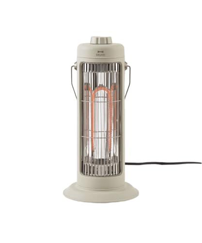 BRUNO ブルーノ カーボンヒーター 電気ヒーター 小型 コンパクト 軽量 ミニ 強弱切替 ダイヤル調節 静音 速暖 2時間自動オフ 転倒時自動停止 安全設計 デスク 脱衣所 キッチン Nostal Stove S グレージュ BOE 117 GRGpo