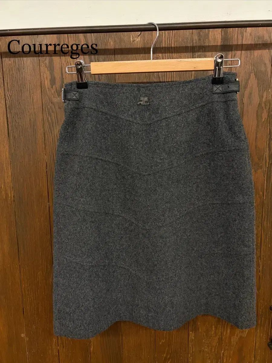 クレージュ グレー ウール スカート