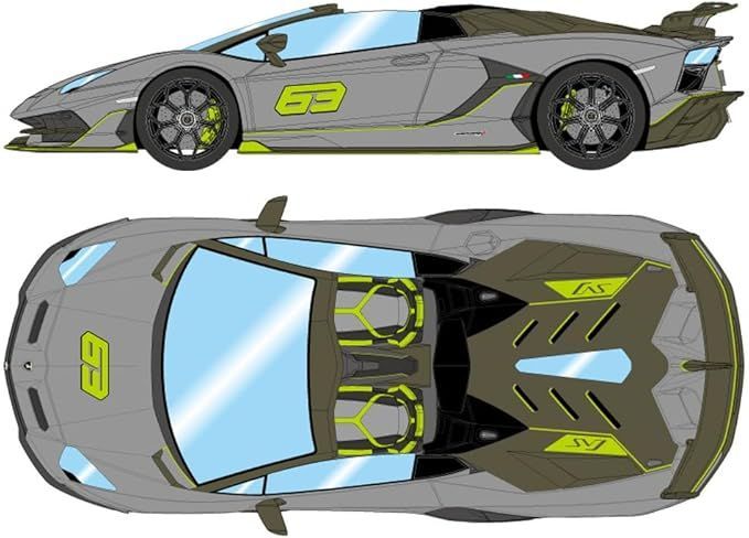 EML 030 G EIDOLON 1 18 Lamborghini Aventador SVJ 63 Roadster 2019 グリジオアケーソ