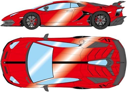 EM 438 L EIDOLON 1 43 Lamborghini Aventador SVJ 2018 Leirion wheel ロッソマーズ ブラックストライプ