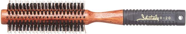 大阪ブラシ ロールブラシ シャトリR 20 ヘアブラシ ブラウン 1本