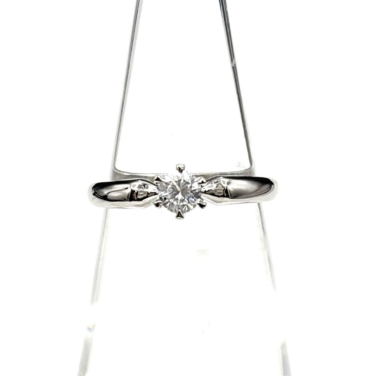 ダイヤモンド デザインリング プラチナ 指輪 リング 8号 Pt 850 レディース