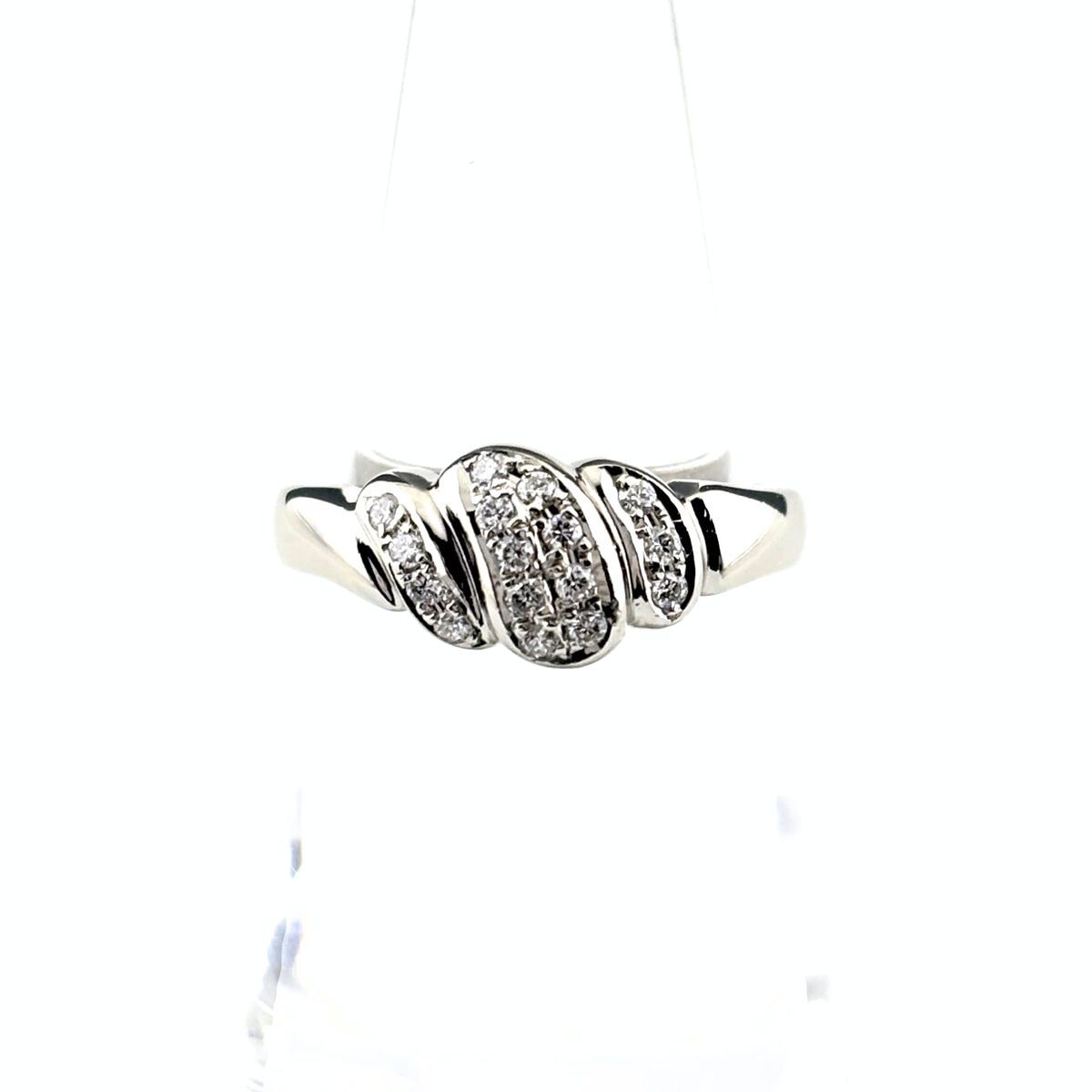 ポーラ POLA メレダイヤ デザインリング プラチナ 指輪 リング 13号 Pt 900 ダイヤモンド レディース