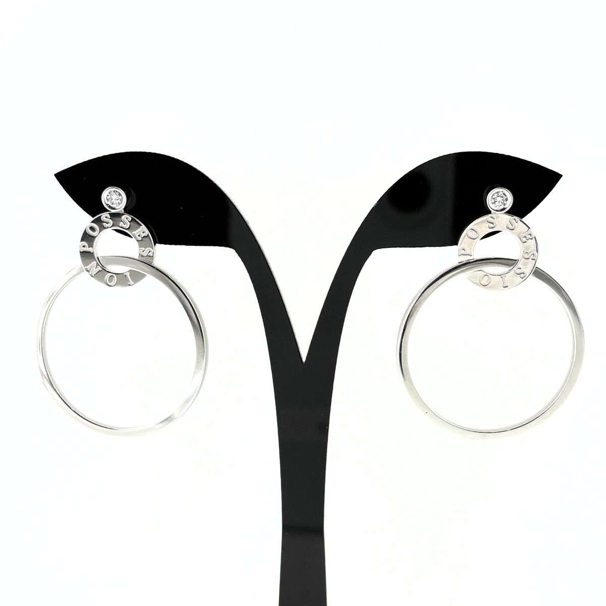 ピアジェ PIAGET ポセション ピアス WG ホワイトゴールド メレダイヤ 750 ダイヤモンド レディース