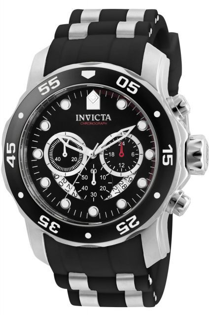 インビクタ Invicta 腕時計 Pro Diver メンズ 石英 48 mm ケース スチール ブラック ステンレススチール ポリウレタンストラップ ブラックダイヤル 6977