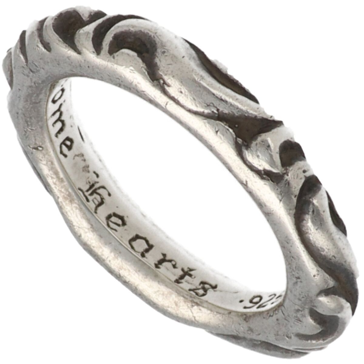 CHROME HEARTS クロムハーツ スクロール バンド リング 16.5号 指輪 アクセサリー RS