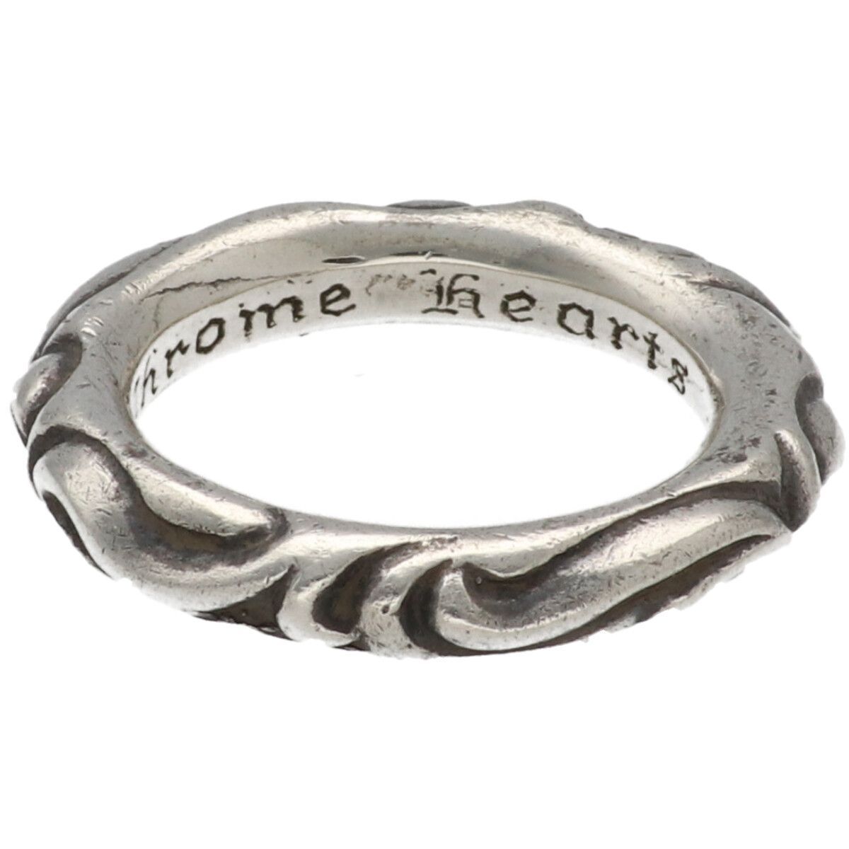 CHROME HEARTS クロムハーツ スクロール バンド リング 16 5号 指輪 RS