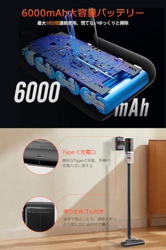 生活家電 【2025進級版&15000pa 超強力吸引&超軽量0.6kg】 掃除機