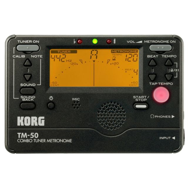 KORG チューナー メトロノーム TM 50 BK ブラック