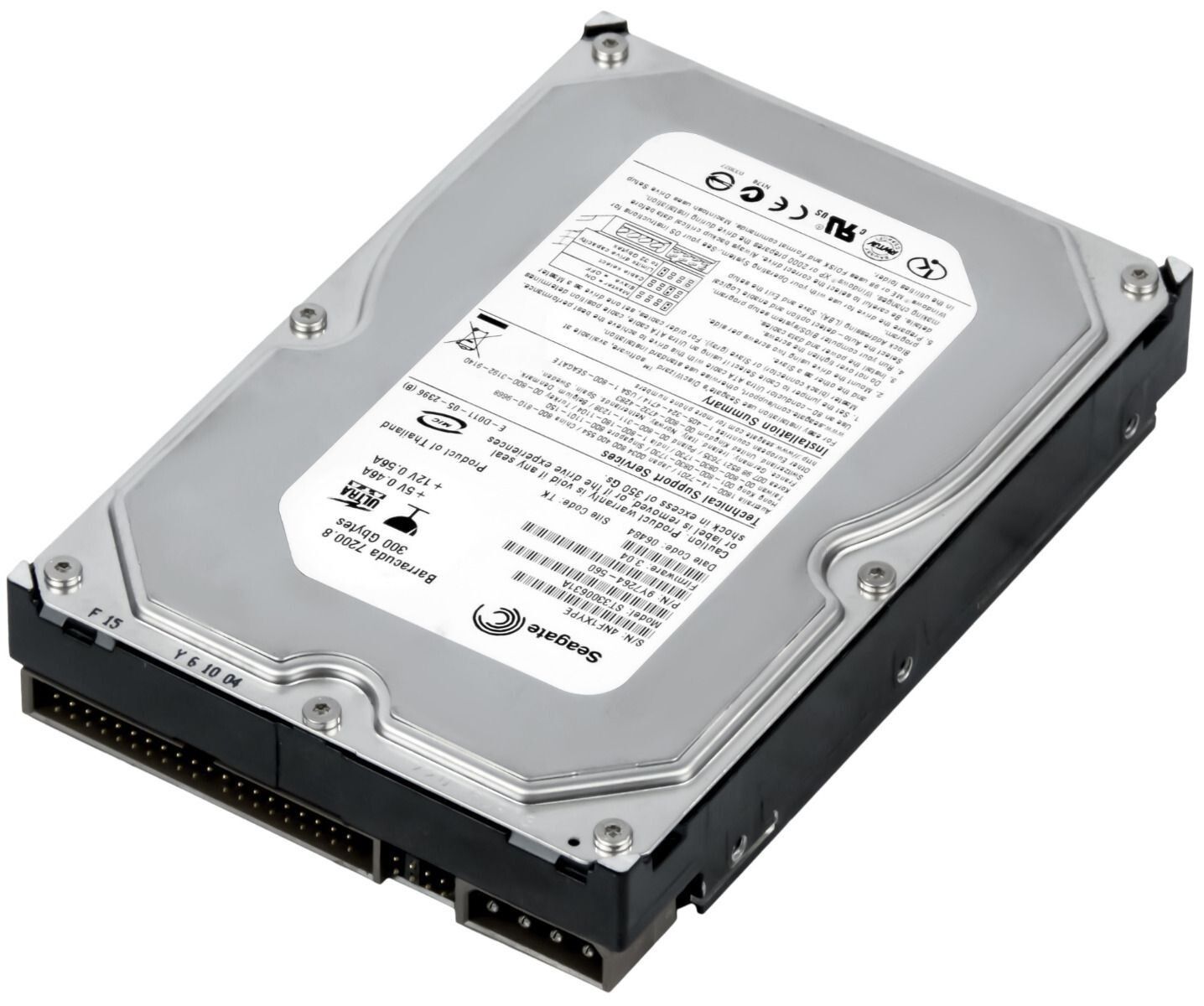 【3年保証】Hard Drive Seagate Barracuda 7200.8 ST3300631A 300GB 7200 RPM 8MB ATA 3.5 Inch