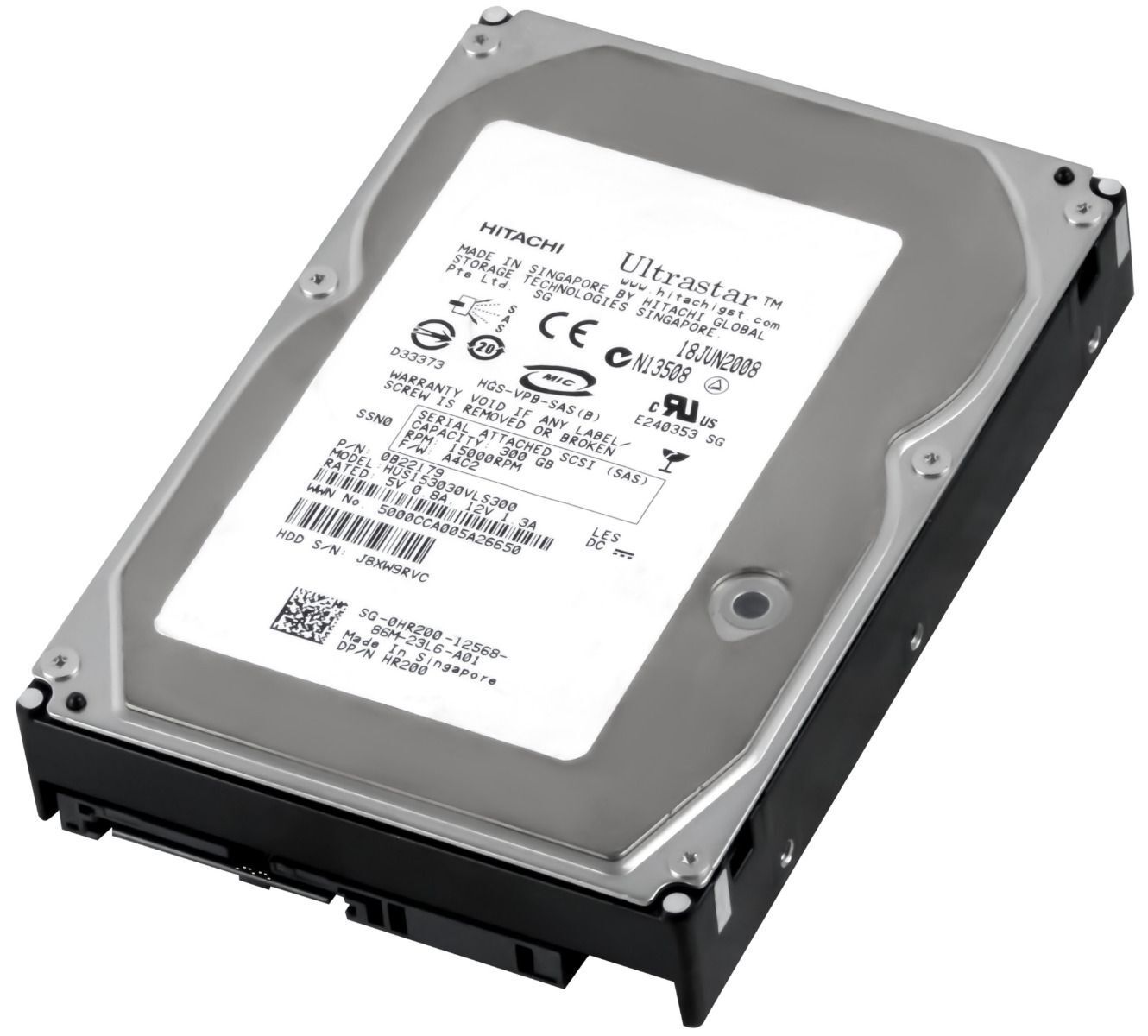 3年保証 Hard Drive Dell 0 HR 200 300 GB 16 MB SAS 3.5
