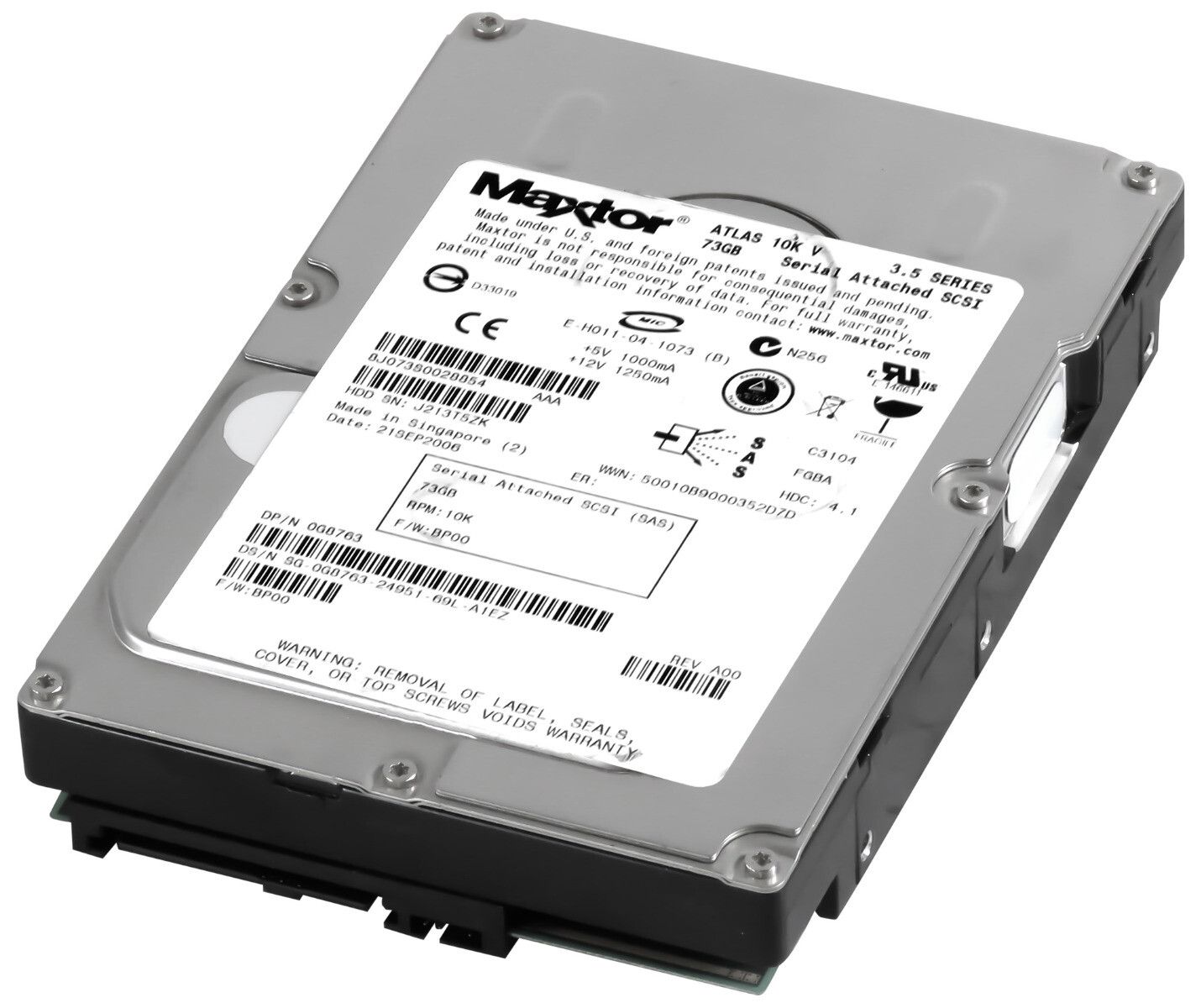 3年保証 Hard Drive Dell 0 G 8763 8 J 073 S 73 GB 10 K 16 MB SAS 3.5