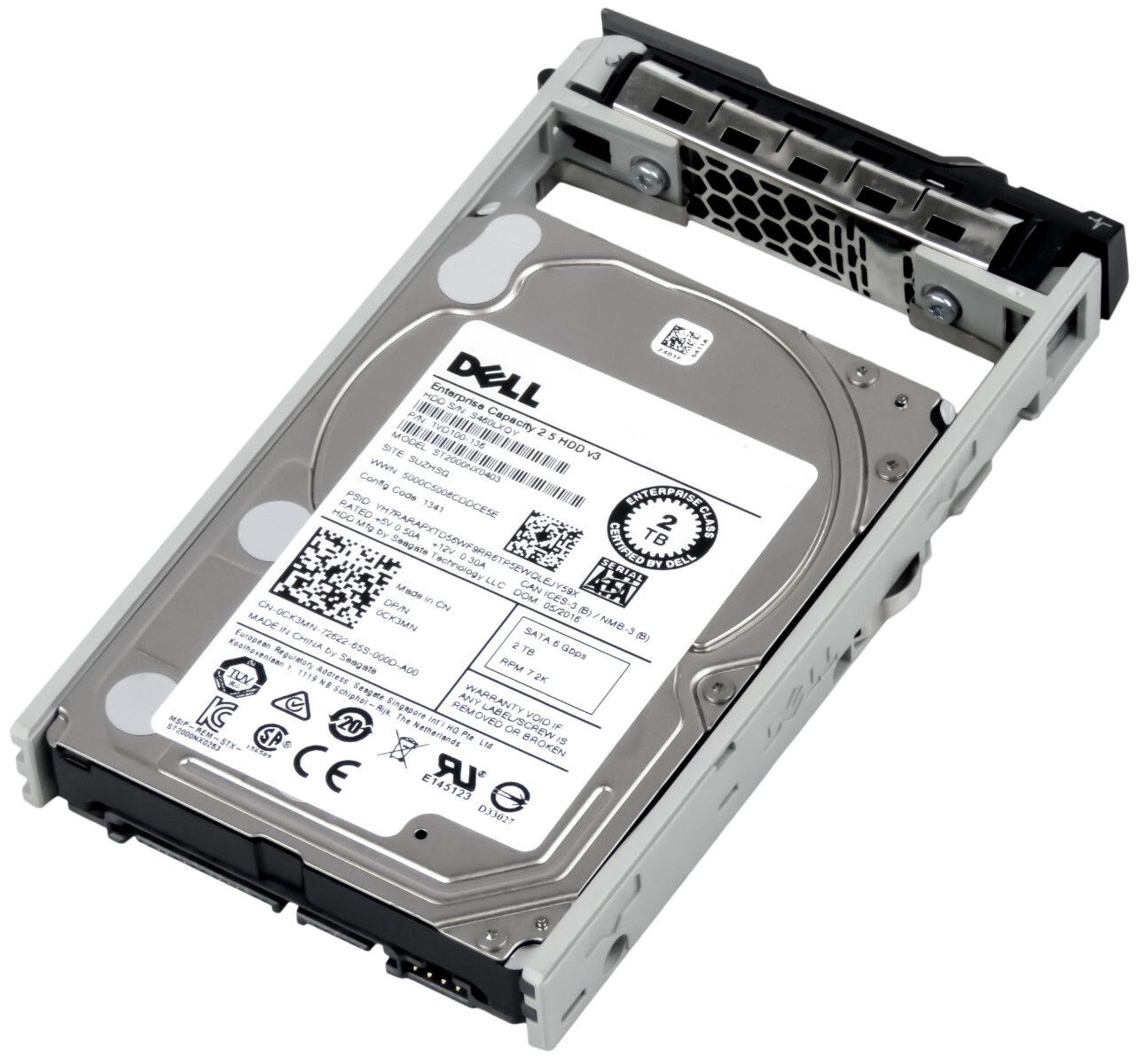 3年保証 Hard Drive Dell 0 CK 3 MN 2 TB 7.2 K 128 MB SATA III 2.5