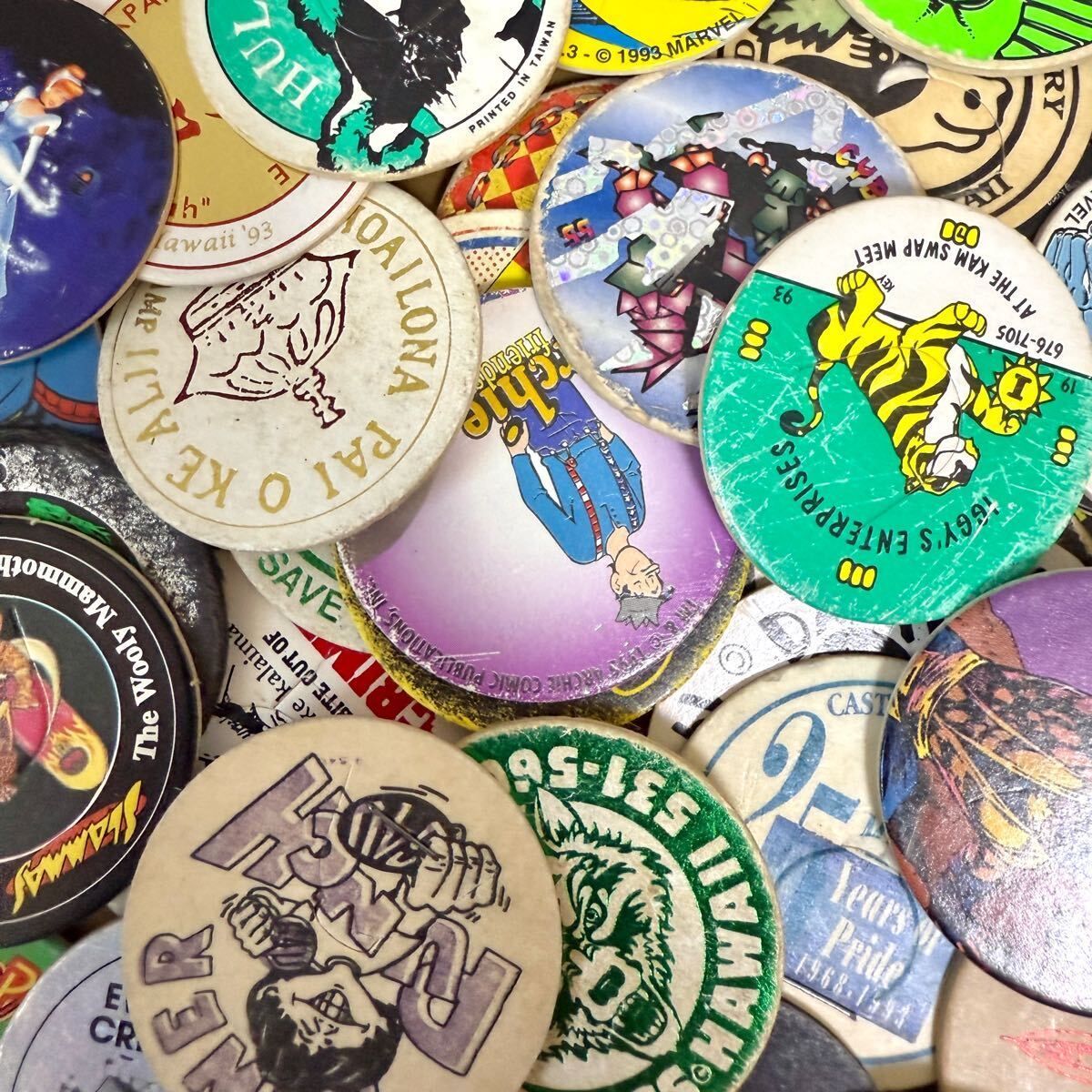 A】100点 ヴィンテージ POGS 大量 まとめ売り まとめて セット 卸売 