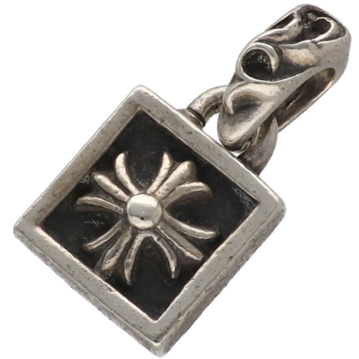 CHROME HEARTS クロムハーツ フレームドCHプラスチャーム SV 925 シルバー ネックレス ペンダント トップ RS