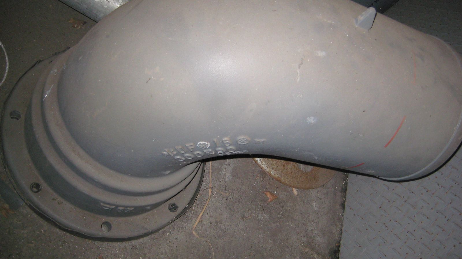 クボタ ＧＸ型 ダクタイル鋳鉄製継手 曲管 片挿し 300ｘ90° 内面粉体 2016年製