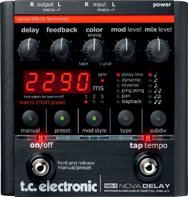 tc electronic プログラマブル ディレイ ND 1 NOVA DELAY