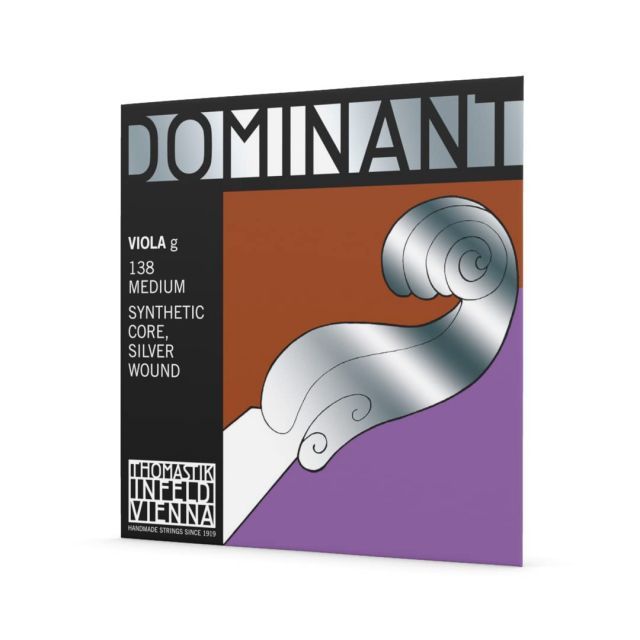 Dominant No 138 ビオラ弦 ペルロン シルバー巻 G線