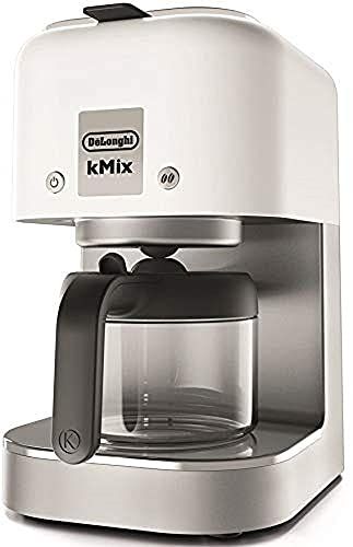 De Longhi デロンギ ドリップコーヒーメーカー ケーミックス kMix COX 750 J WH レギュラーコーヒー 6杯用 ステンレスフィルター アロマスイッチ シャワードリップ機能 クールホワイト デロンギファミリー登録で3年保証po