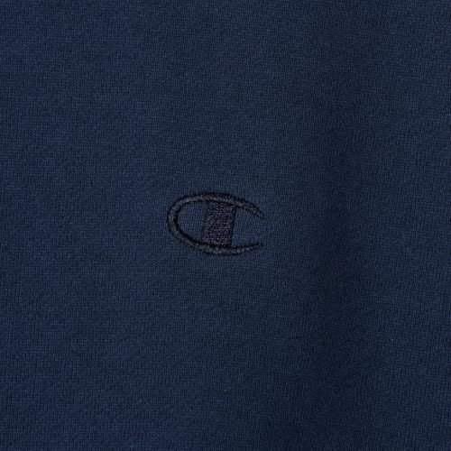 Champion スウェット 長袖 ワンポイントロゴ刺繍 リラックスフィット ドロップショルダー フレンチテリー クルーネックスウェットシャツC 8-A 023 Zメンズpo