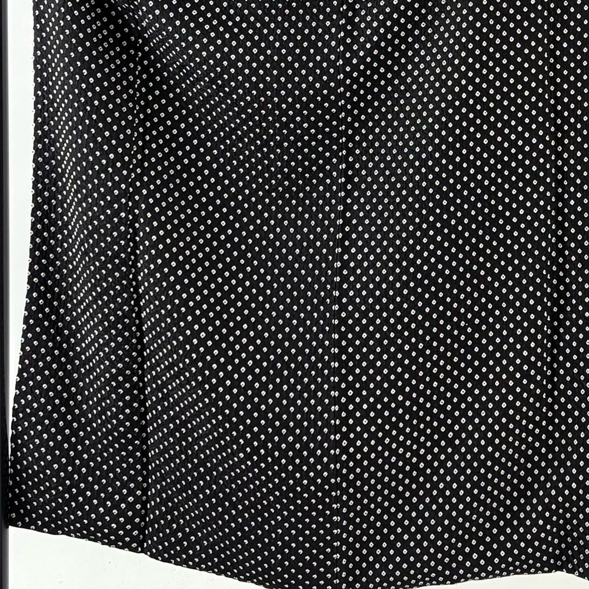 小紋 身丈150cm 裄丈63cm S 袷 総絞り 黒 正絹 秀品 【中古】 - メルカリ