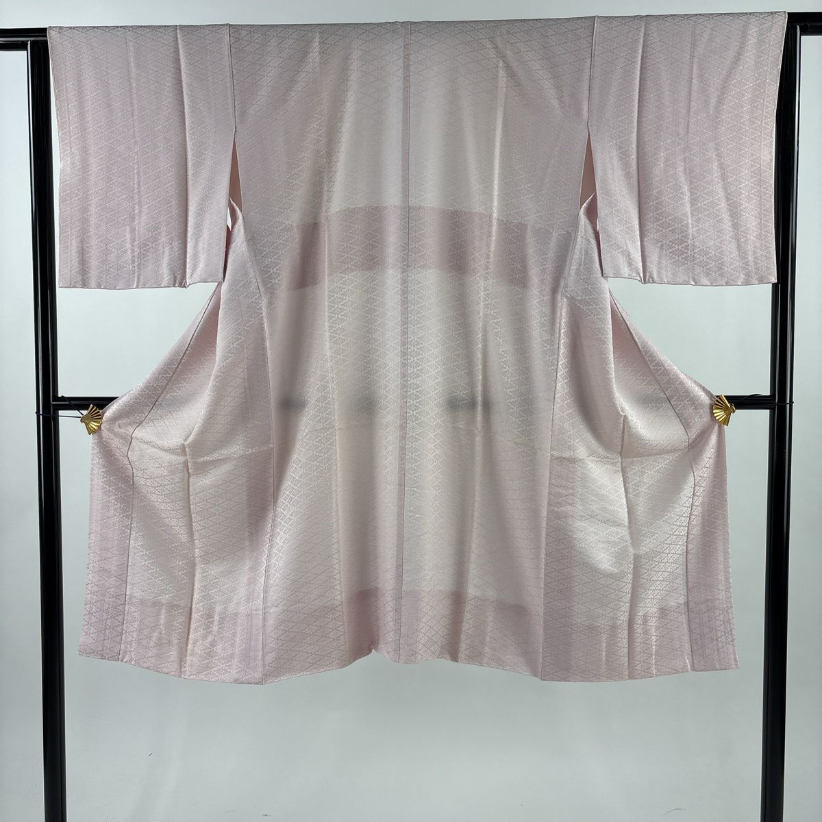 長襦袢 身丈117 5 cm 裄丈63 S 地紋 薄ピンク 正絹 秀品