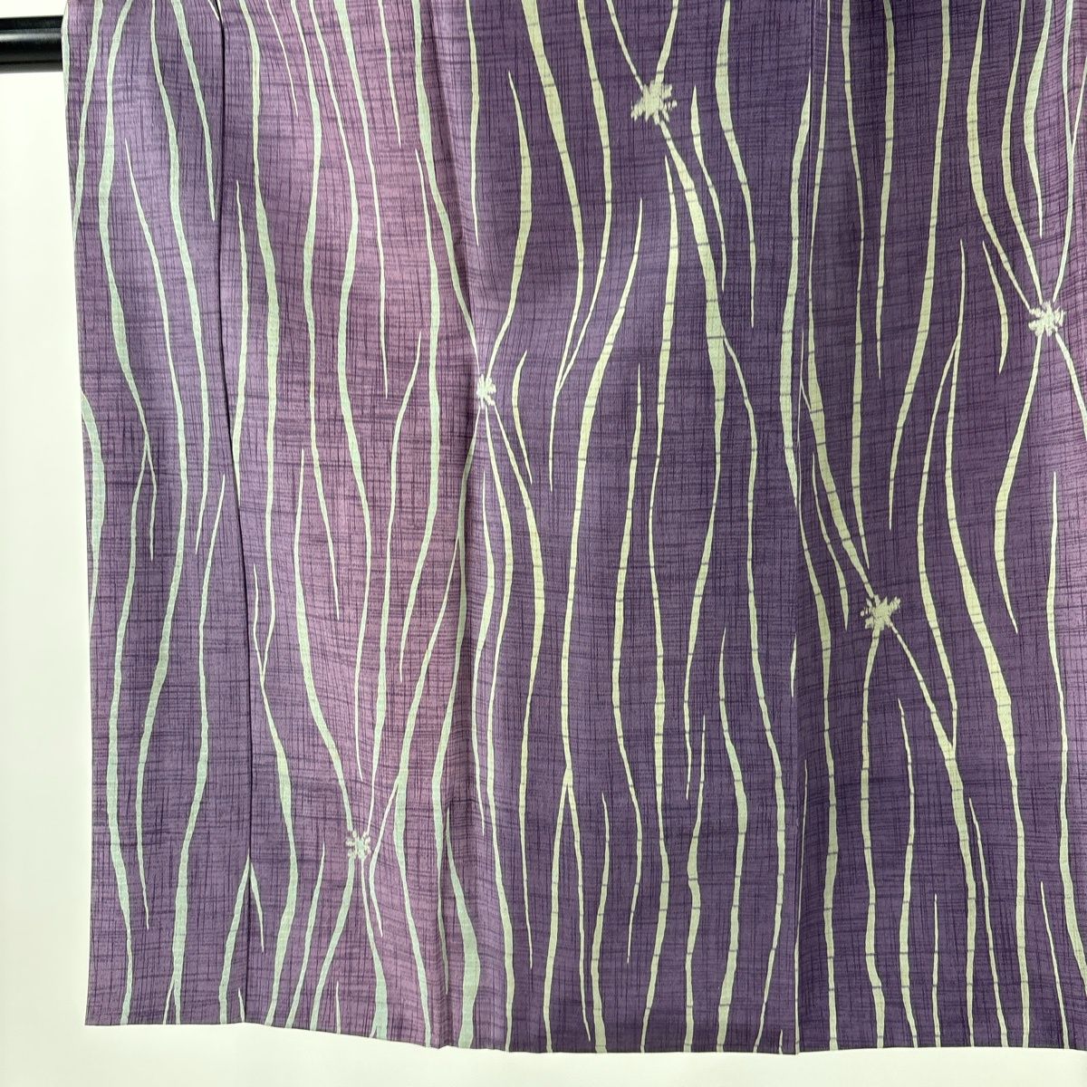 長襦袢 身丈120 cm 裄丈65 M 幾何学模様 ぼかし 紫 正絹 秀品